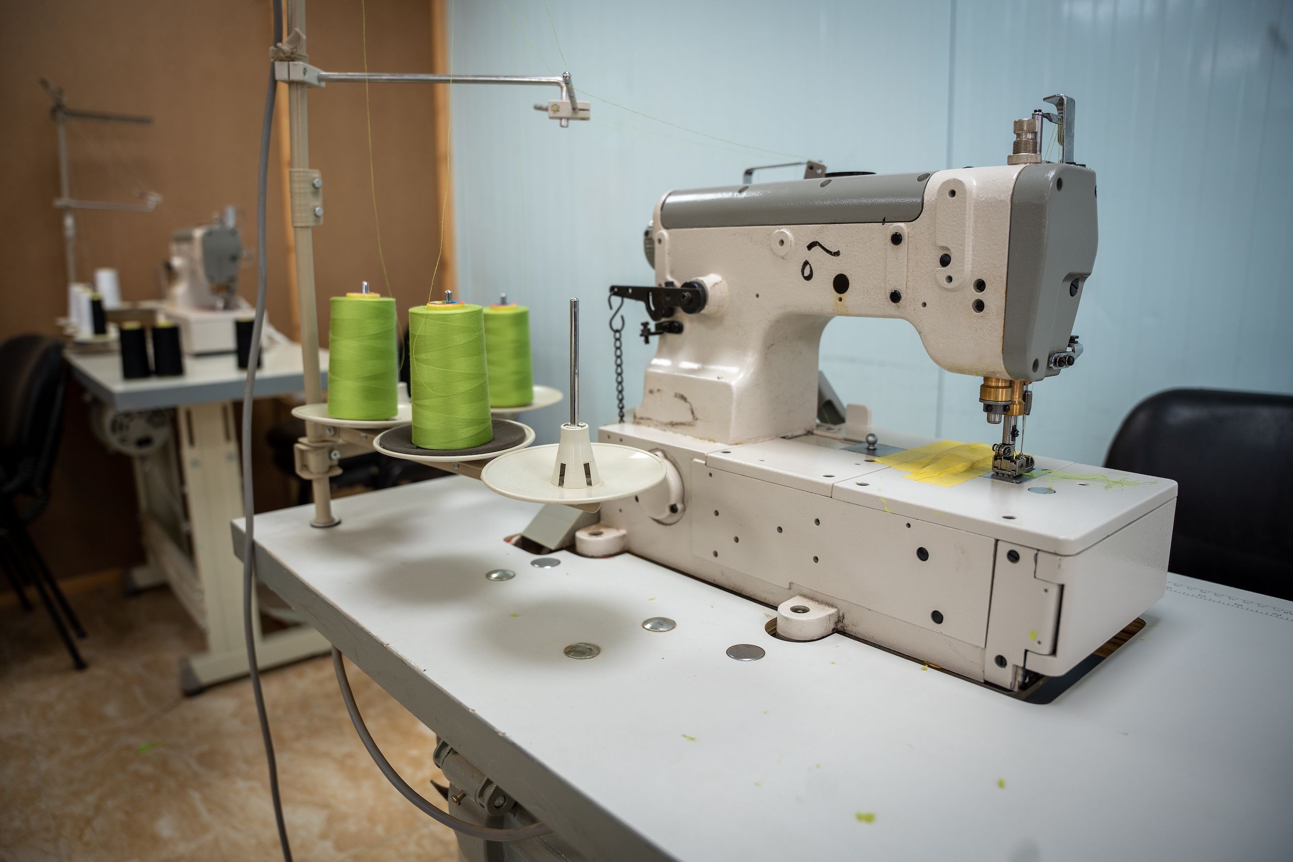 A sewing machine.
